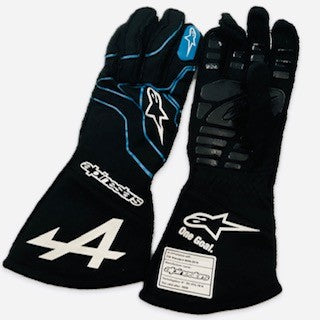 2021 Esteban Ocon Alpine F1 Team Alpinestars Race Used Gloves - Pit-Lane Motorsport