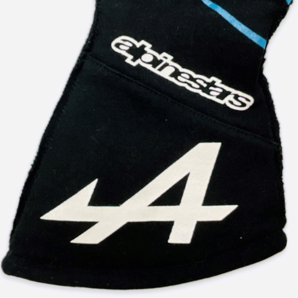 2021 Esteban Ocon Alpine F1 Team Alpinestars Race Used Gloves