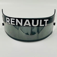 Load image into Gallery viewer, 2019 Daniel Ricciardo Race Used Renault F1 Team Tinted Visor with Tear Off