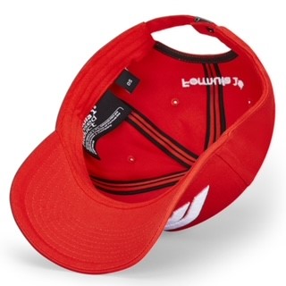 Official F1 Collection Large 3D embroidered F1 logo100% Cotton Baseball Cap-Red