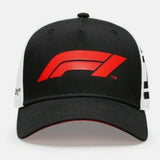 Official F1 Collection Large  F1 logo Baseball Cap-Red/Whet/Black