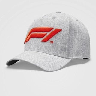 Official F1 Collection Large 3D Embroidered Cap-Grey