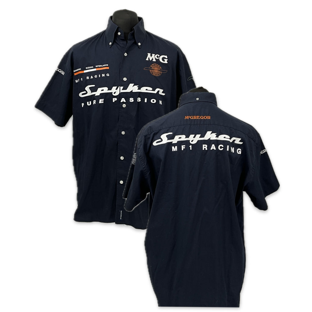 Spyker MF1  2006 Formula One Team issue Pir Crew Race Day Shirt-Blue