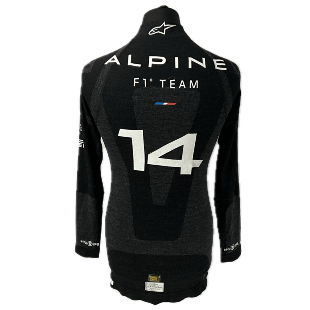 2021 Fernando Alonso Alpine F1 Team Alpinestars Race Used Nomex Top