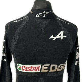 2021 Fernando Alonso Alpine F1 Team Alpinestars Race Used Nomex Top