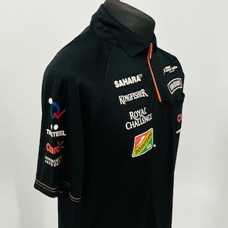 Force India F1 Team Issue VJM07 2014 Team Issue Race Day Polo Shirt Smirnoff-Black