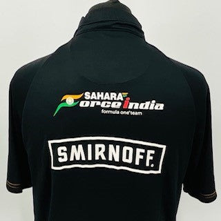 Force India F1 Team Issue VJM07 2014 Team Issue Race Day Polo Shirt Smirnoff-Black