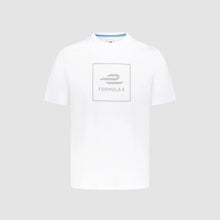 Load image into Gallery viewer, ABB FIA Formula-E Official Merchandise Large Logo Organic Cotton T-shirt-White