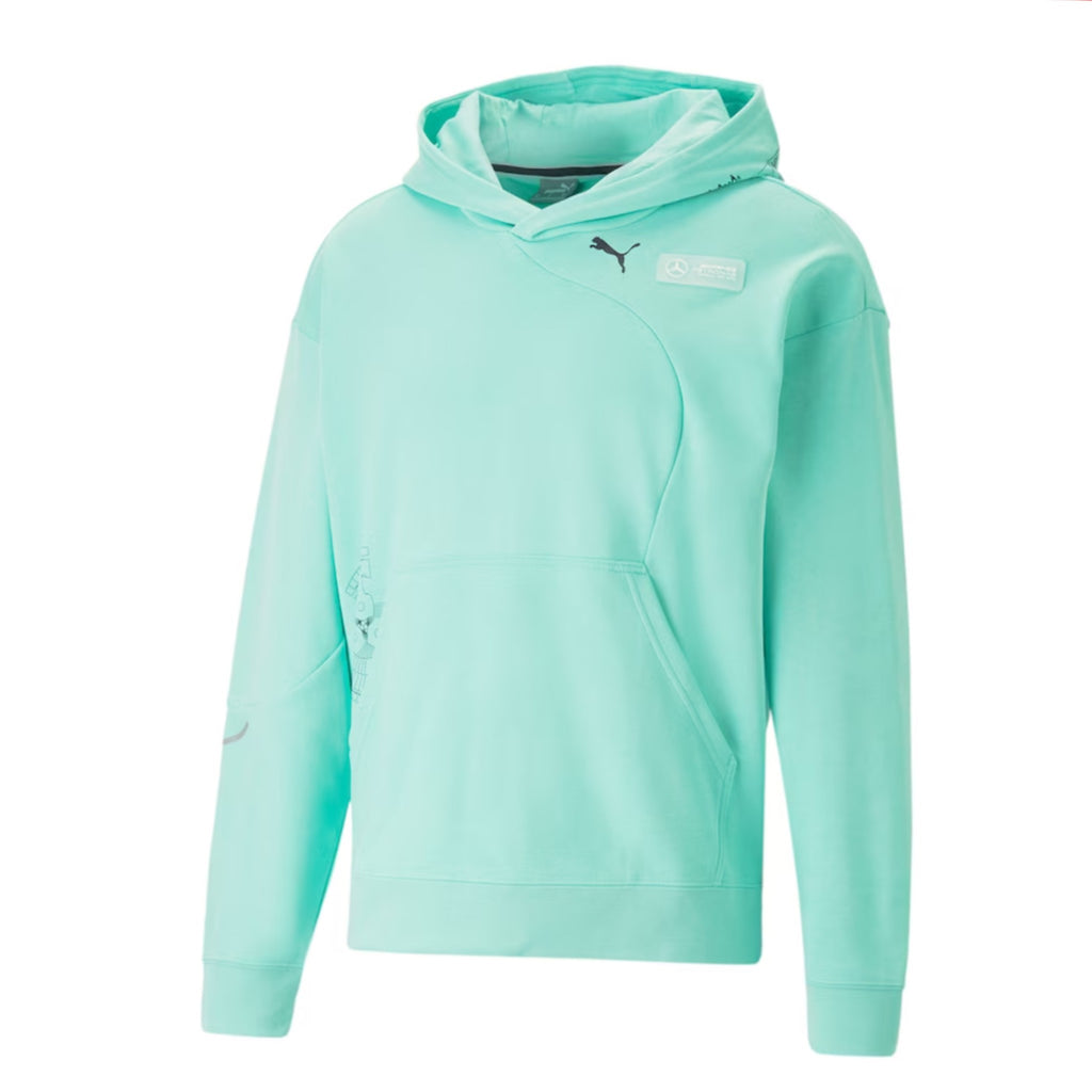 Mercedes AMG Petronas F1 Team Official Merchandise Statement Hoodie by Puma - Green