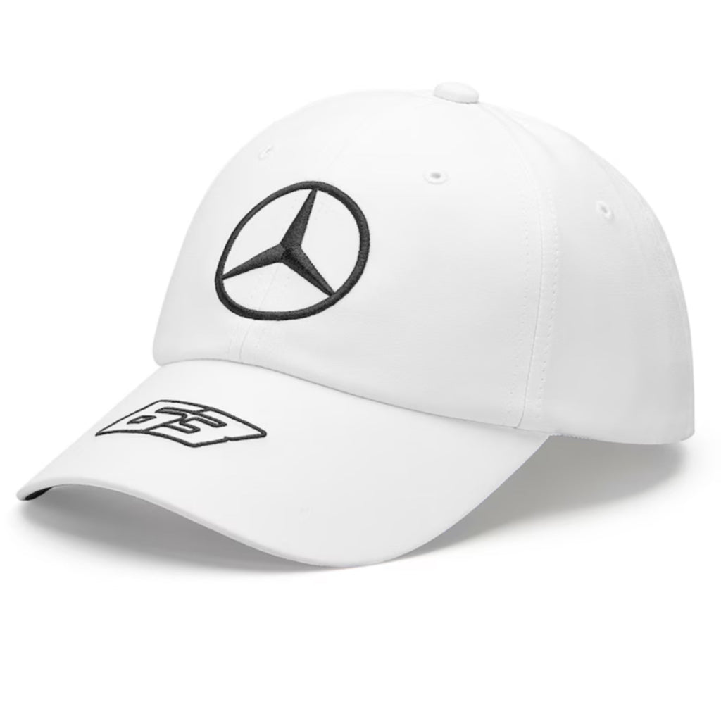 Mercedes AMG Petronas F1 Team Official Merchandise George Russell Driver Dad Cap-White