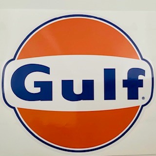 Gulf Racing Motorsport Ovel Sticker Decal-30CM