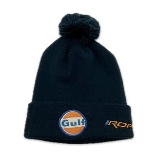 Gulf Racing Le Mans Team Issue Pom Beanie Hat-Blue