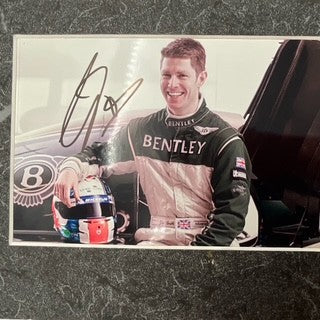 Guy Smith Le Mans Winner Hand Signed Team Bentley 2003 Mounted Post Card Set