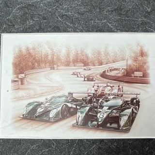 Guy Smith Le Mans Winner Hand Signed Team Bentley 2003 Mounted Post Card Set