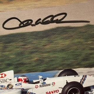 Jan Magnussen Hand Signed Stewart Ford Grand prix F1 Team Photograph