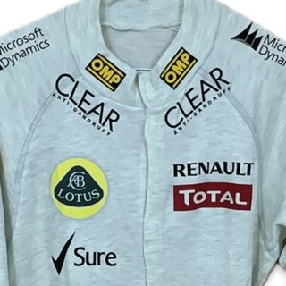 2013 Lotus Renault F1 Team Race Used Alpinestars Pit Crew Race Suit
