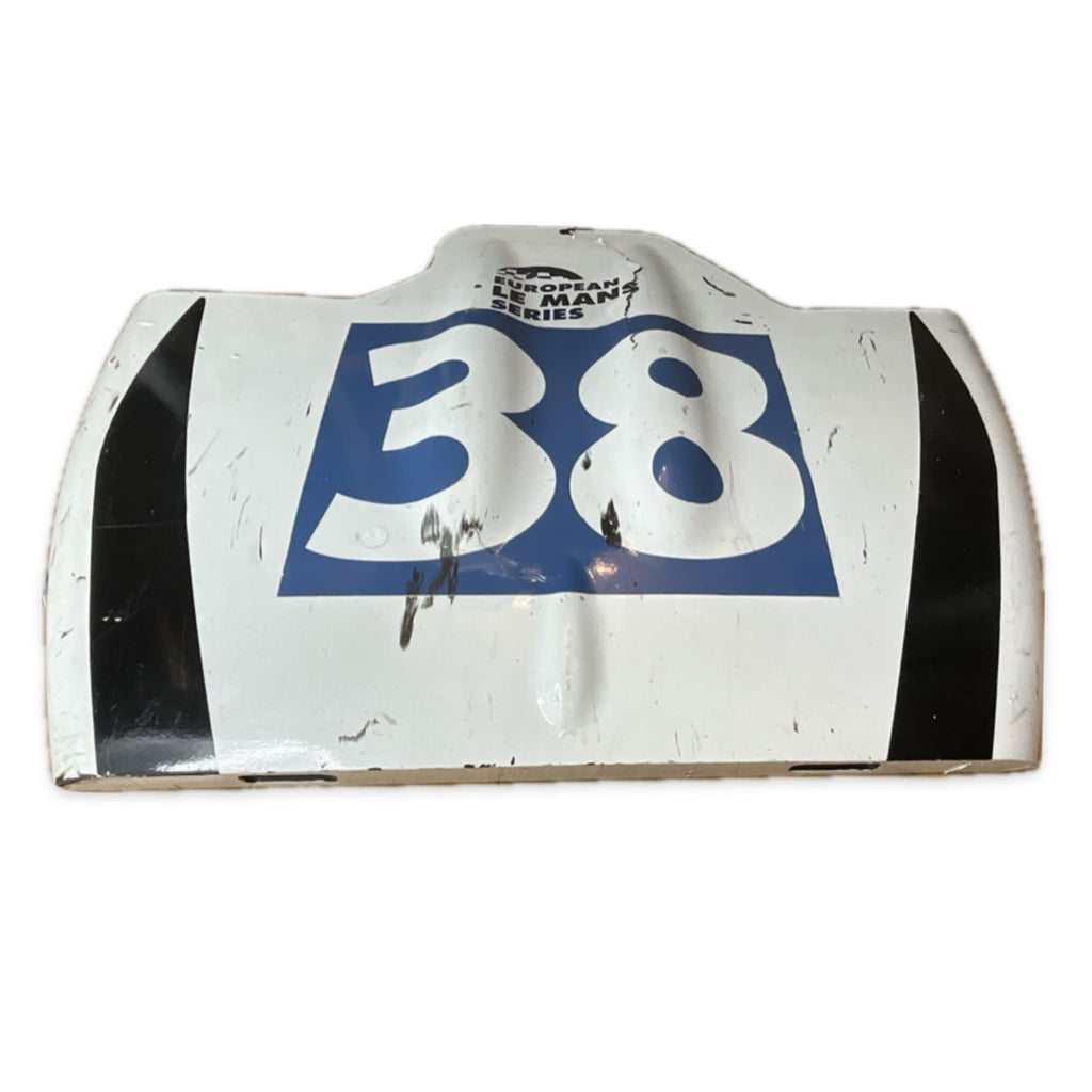 Jotta Sport #38 LMP22014 Le Mans Class Winning Nissan ZytekLMP2 Race Damaged Bonnet Panel Section