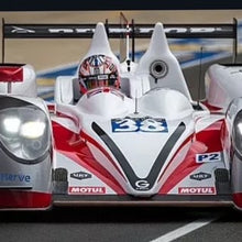 Load image into Gallery viewer, Jotta Sport #38 LMP22014 Le Mans Class Winning Nissan ZytekLMP2 Race Damaged Bonnet Panel Section