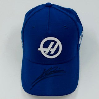 Kevin Magnussen  Hand Signed Official Haas F1 Team Cap 2022-Blue