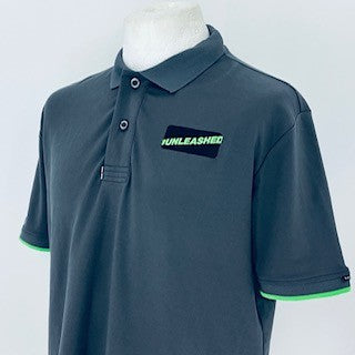 Team Issue 2024 Kick Sauber F1 Team Pit Crew Travel Polo Shirt-Grey