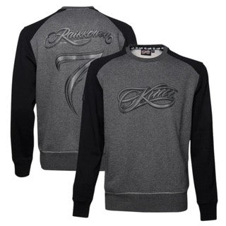 Kimi Raikkonen Formula One World champion Official Merchandise Kimi Script Logo Sweater-Black/Grey