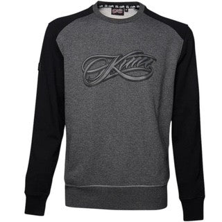 Kimi Raikkonen Formula One World champion Official Merchandise Kimi Script Logo Sweater-Black/Grey