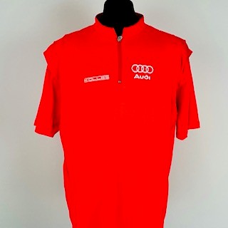 Kolles Racing Audi R10 LMP1 Le Mans 24 Hour Race 2009 Team Issue Polo Shirt-Rocket Red
