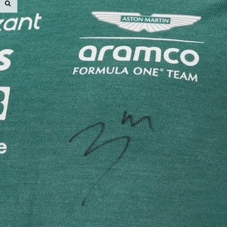 2024 Lance Stroll Used Cognizant Aston Martin Racing Formula One Team Hand Signed  Nomex Top