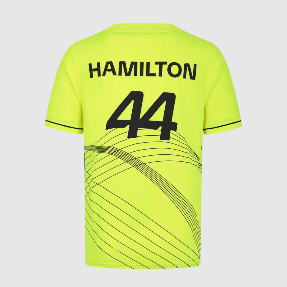 Lewis Hamilton Mercedes AMG F1 Team Official Merchandise #4 Sportswear T-shirt-Yellow