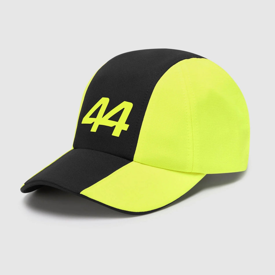 2024 Lewis Hamilton#44 Mercedes AMG F1 Team Official Merchandise-Neon Yellow-Black