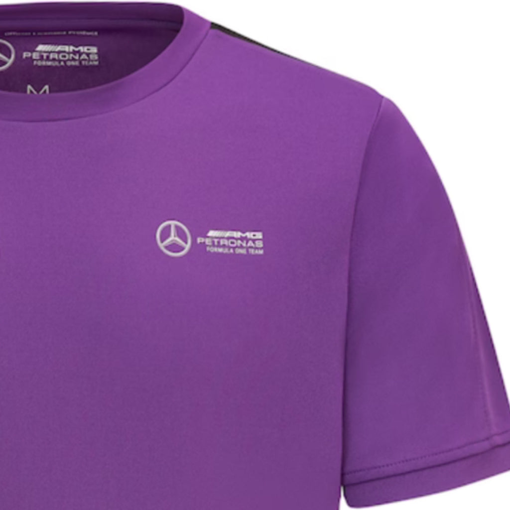Mercedes AMG Petronas F1 Team Official Merchandise Lewis Hamilton 44 Sports T-Shirt-Purple