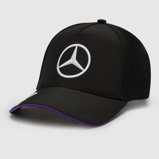 2024 Lewis Hamilton Mercedes AMG F1 Team Official Merchandise Driver Trucker Cap-Black
