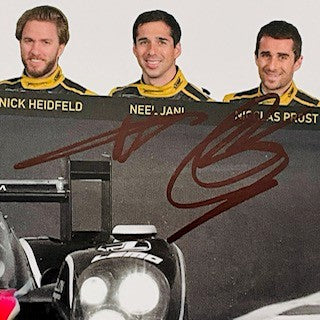 Rebellion Racing WEC 24 Hours Du Mans 2013 Car #12 Hand Signed Promo Card