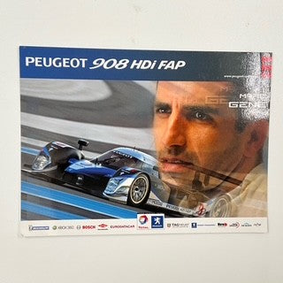 Mac Gene Peugeot 908 HDI FAP Team Official Le Mans Postcard