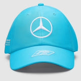 Mercedes AMG Petronas F1 Team Official Merchandise George Russell Driver Dad Cap-Light Blue