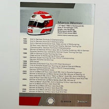 Load image into Gallery viewer, Marco Werner Portrait Hand Signed Audi Sport Quatro TDI Le Mans Team Driver Card