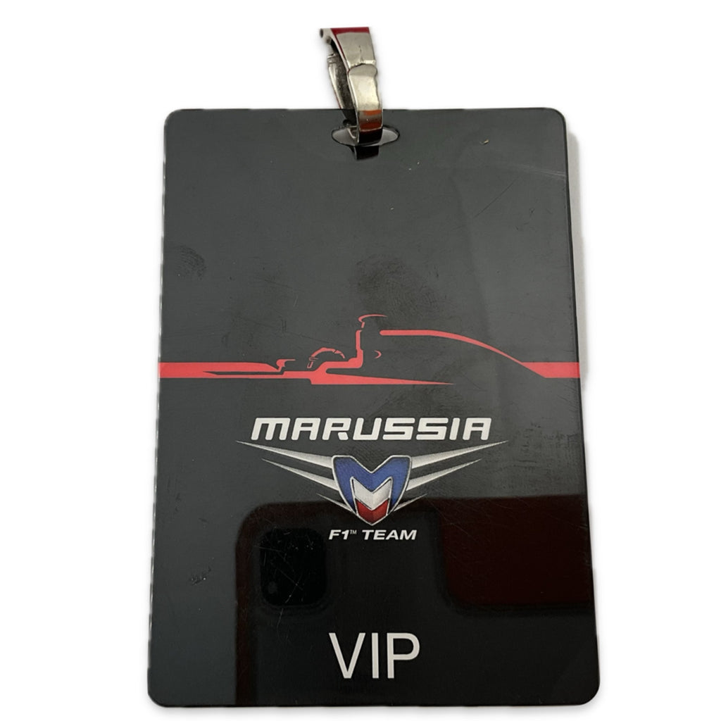 Marussia Formula One Team Issue VIP Pass and Lanyard