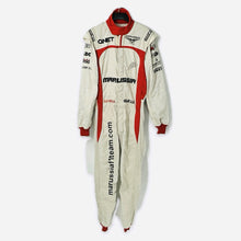 Load image into Gallery viewer, Max Chilton2013 Marussia Formula One Team Race Used and Hand Signed  Sparco Race Suit