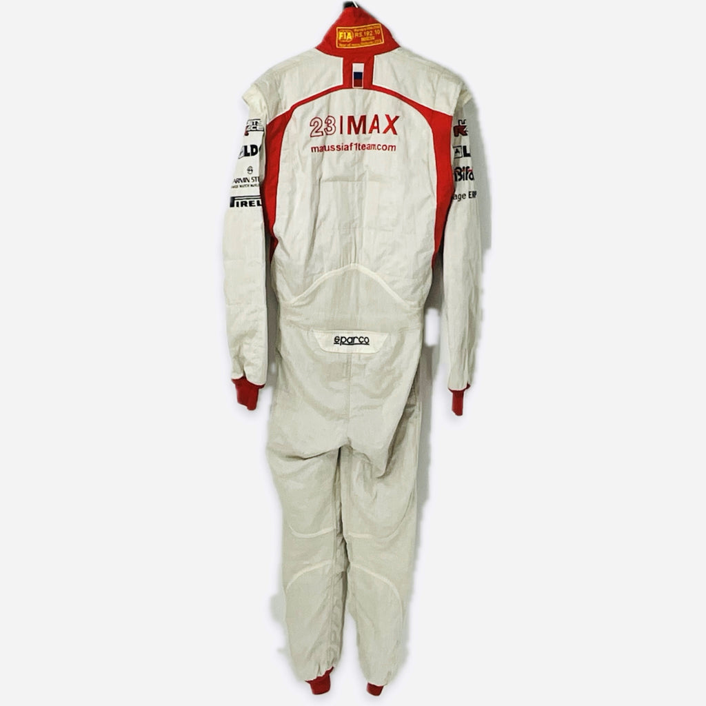 Max Chilton2013 Marussia Formula One Team Race Used and Hand Signed  Sparco Race Suit