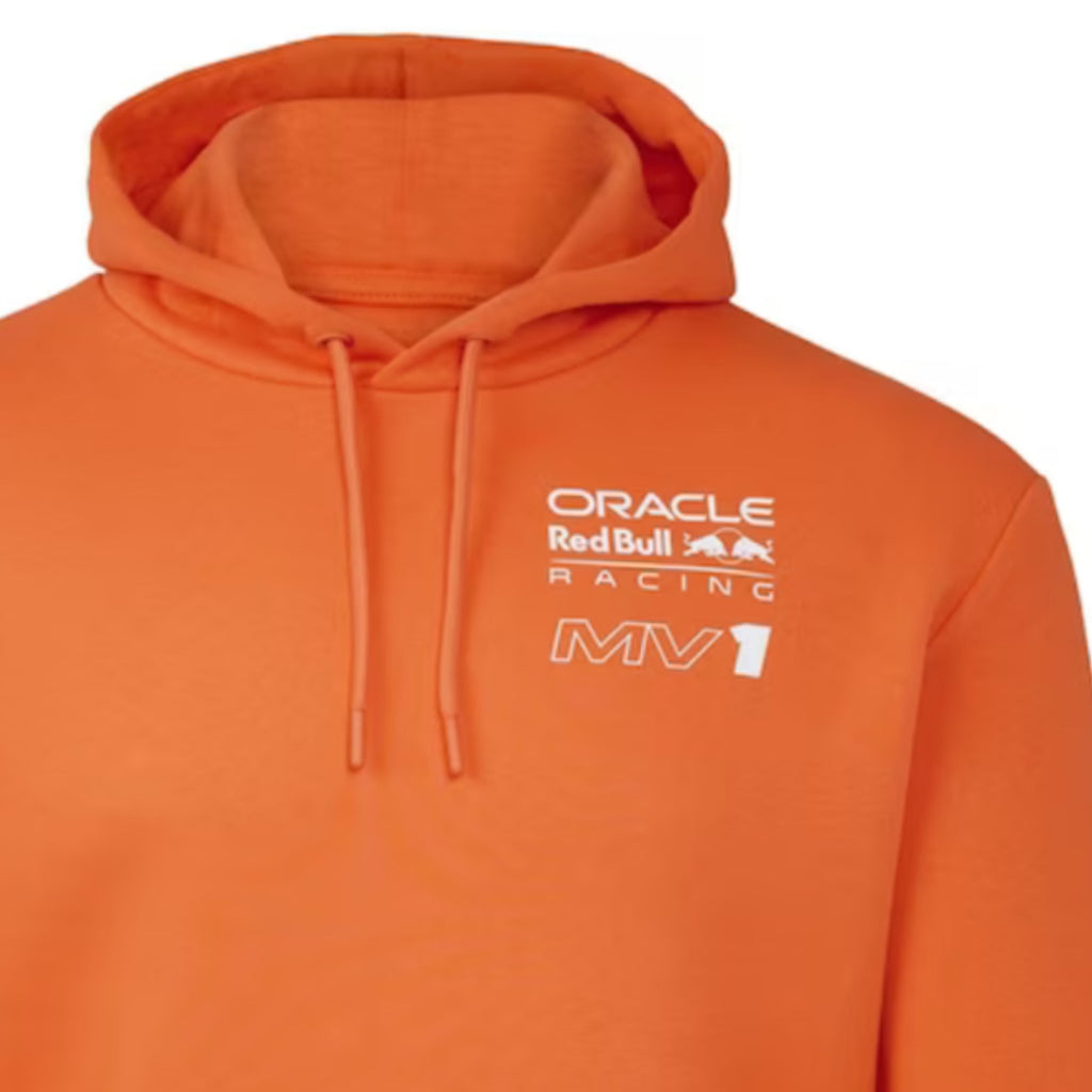 Max Verstappen #1 World Champion Oracle Red Bull Racing F1 Team Unisex Driver Over Head Hoodie Exotic Orange