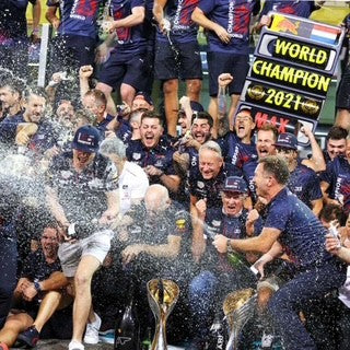 Max Verstappen 2021'World Champion Red Bull Team Celebrations'-Abu Dhabi GP -James Moy