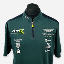 Load image into Gallery viewer, Aston Martin Racing AMR Le Mans Team Official Teamwear Race Day Polo Shirt- Dark Green Early 2018-Used