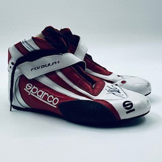 Max Chilton2013 Marussia Formula One Team Race Used and Hand Signed  Sparco Race Boots