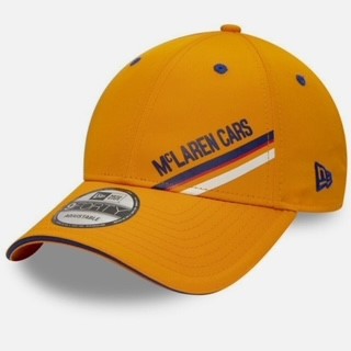 McLaren motorsport F-Le Mans-Indy 500 Triple Crown Stripe 9FORTY  New Era Official Merchandise Cap-Papaya