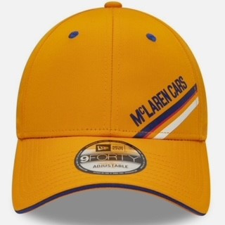 McLaren motorsport F-Le Mans-Indy 500 Triple Crown Stripe 9FORTY  New Era Official Merchandise Cap-Papaya