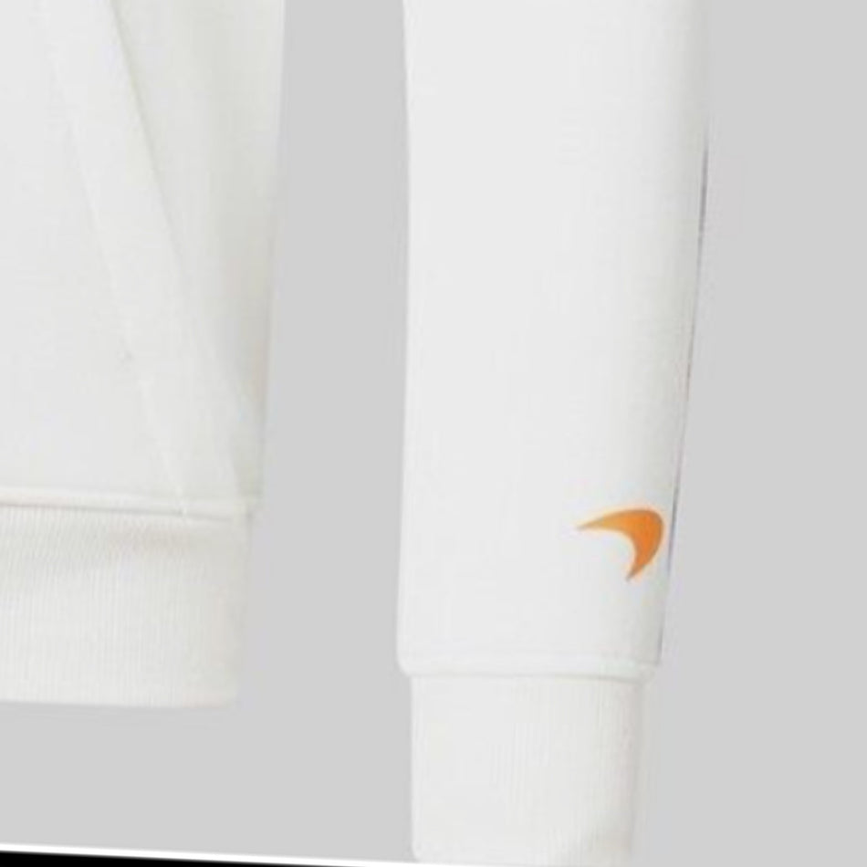 McLaren Gulf Formula One Team Official Merchandise Adults Core Logo Over Head Hoodie Snow White - Pit-Lane Motorsport