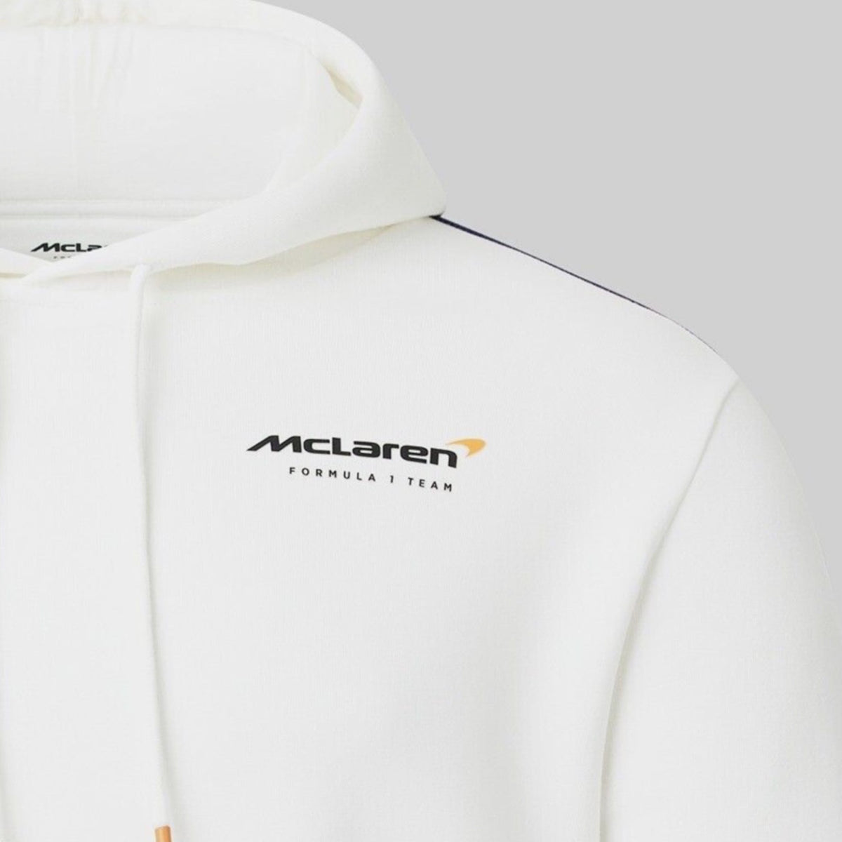 McLaren Gulf Formula One Team Official Merchandise Adults Core Logo Over Head Hoodie Snow White - Pit-Lane Motorsport