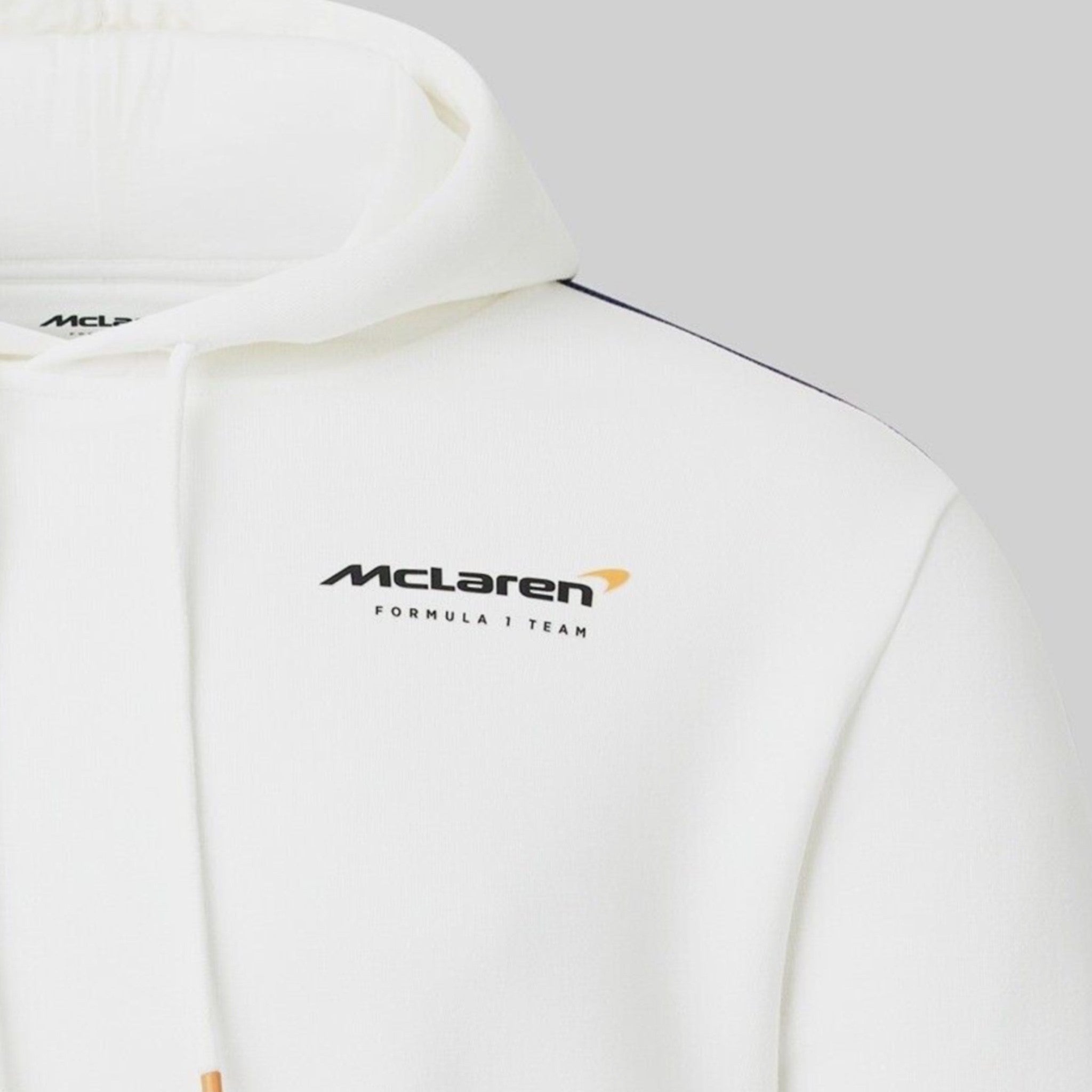 McLaren Gulf Formula One Team Official Merchandise Adults Core Logo Over Head Hoodie Snow White - Pit-Lane Motorsport