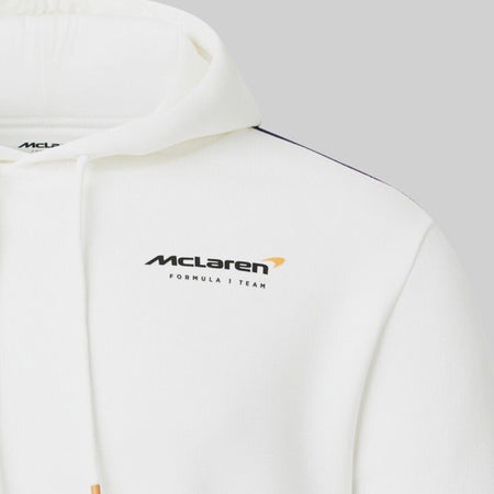 McLaren Gulf Formula One Team Official Merchandise Adults Core Logo Over Head Hoodie Snow White - Pit-Lane Motorsport