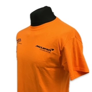 McLaren Motorsport Racing Team British GT Championship 570S GT Pit Crew Hi-Vis Set Up T-Shirt -Orange